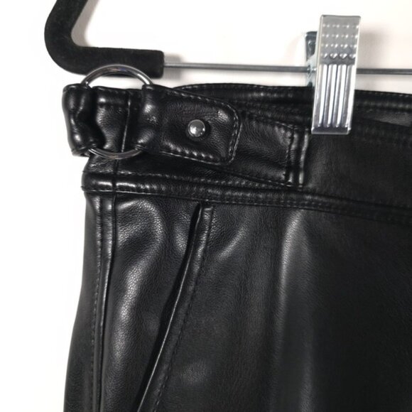 NWT JONATHAN SIMKHAI Faux Leather Wide Leg Pants STYLE 522-4058-V Jamie Size 10 - Picture 11 of 15